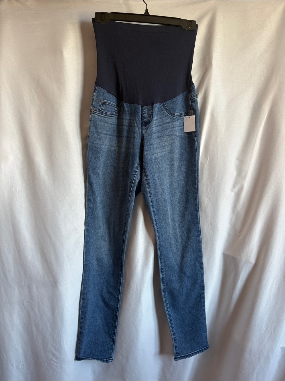 Indigo Blue Navy & Classic Blue Skinny Maternity Jeans